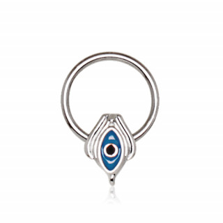 Piercing septum anneau captif oeil d'Horus