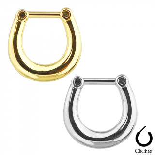 Piercing septum en acier  clip