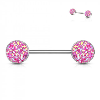 Piercing tton  druses rondes roses