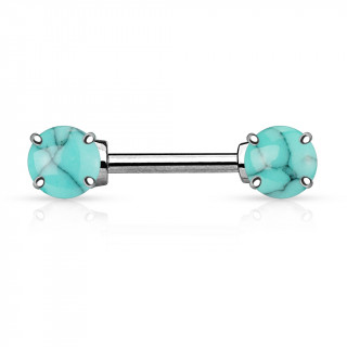 Piercing tton  embouts en Turquoise