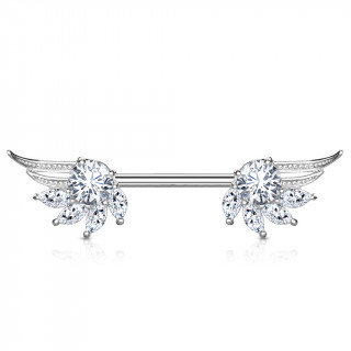 Piercing tton ailes d'ange majestueuses  strass