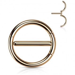 Piercing tton anneau  double segment en acier Cuivr