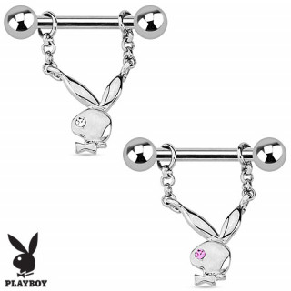 Piercing tton avec pendentif lapin Playboy