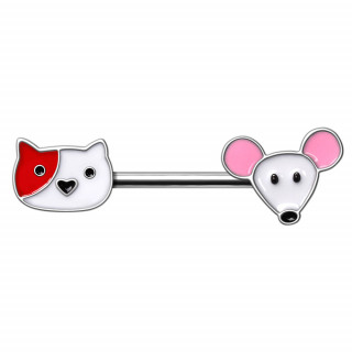 Piercing tton  chat et souris