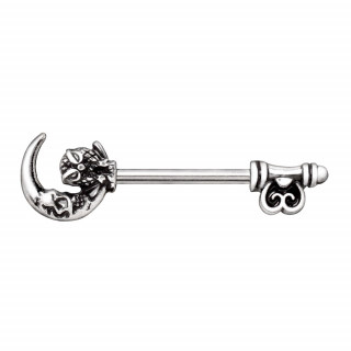 Piercing tton cl  hibou et lune