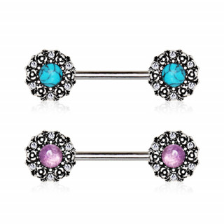 Piercing tton couronnes de roses style mdieval