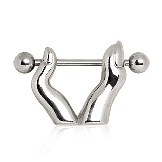 Piercing téton doigts