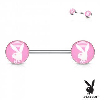 Piercing tton  embouts lapin playboy rose