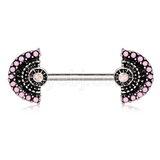 Piercing téton à éventails fantaisie