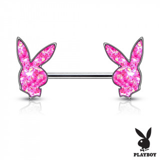 Piercing tton Lapin Playboy druse (officiel) - Rose