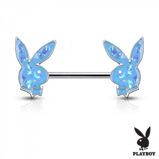 Piercing tton Lapin Playboy Opale (officiel) - Bleu