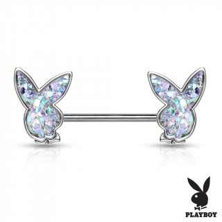 Piercing téton lapin playboy serti druse