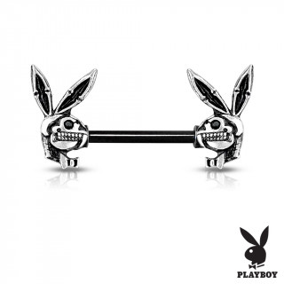 Piercing téton lapin playboy squelette