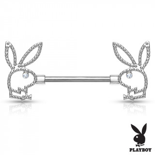 Piercing tton lapin playboy style perl  oeil strass