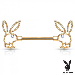 Piercing tton lapin playboy style perl  oeil strass - Dor