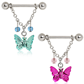 Piercing tton pendentif papillon