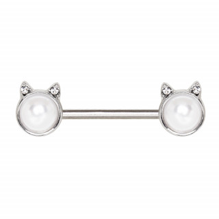 Piercing tton perl  oreilles de chat serties