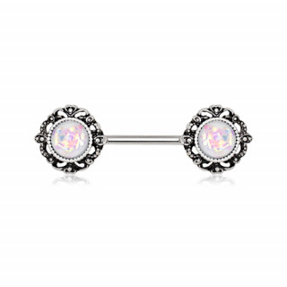 Piercing tton vintage  Opales synthtiques