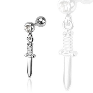 Piercing tragus  pendentif pe