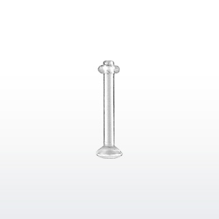 F Piercing transparent retainer  labret et oreille