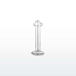 F Piercing transparent retainer l�vre