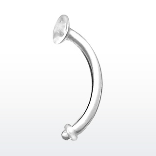 F Piercing transparent retainer nombril
