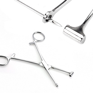 Pince clamp pour piercing tragus (Bucket End Tragus Type Forceps)
