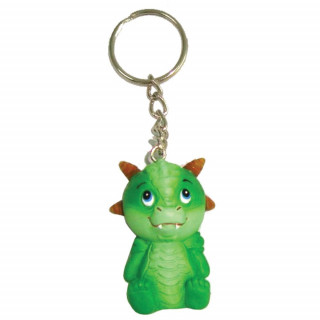 Porte-clé bébé dragon tout mignon en résine (5,5cm)