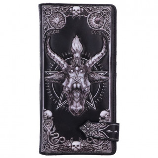 Portefeuille long  dmon Baphomet en similicuir (18,5cm)