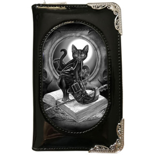 Portefeuilles long effets 3D  chat noir et grimoire - Alchemy