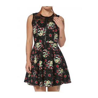 Robe gothique-rock Jawbreaker  imprim femme zombie