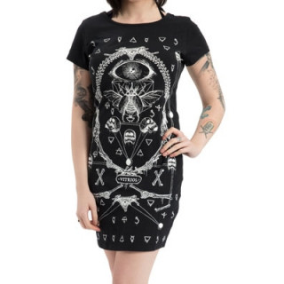 Robe gothique-rock Jawbreaker  imprim mystique "Vitriol"