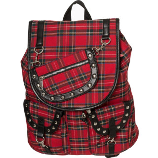 Sac a dos punk-rock tartan  rivets - Banned