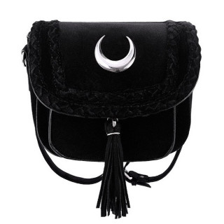 Sac  main gothique  lune renverse 90s CRESCENT - Restyle