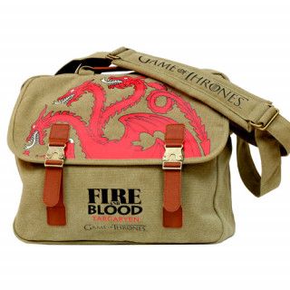 Sac besace Game of Thrones Maison Targaryen "Fire And Blood"