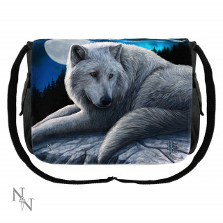 Sac besace Lisa Parker avec loup gardien du Nord