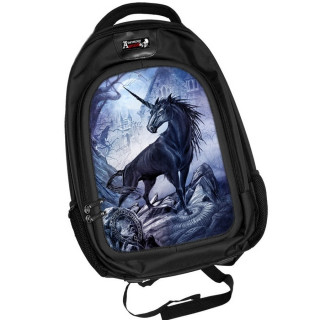 Sac  dos effets 3D  licorne noire Noctiocorn  - Achemy