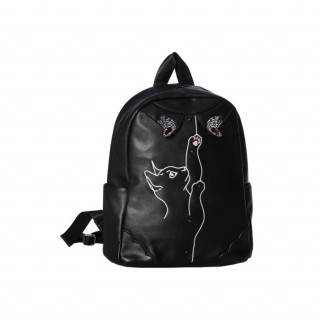 Sac  dos similicuir  chat et papillon modle "MEOW" - Banned