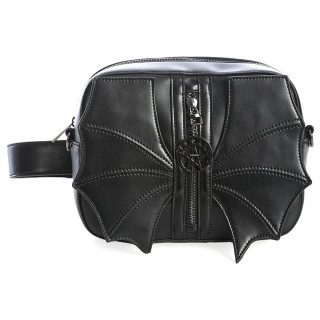 Sac  main convertible ceinture similicuir noir  ailes de chauve-souris - Banned