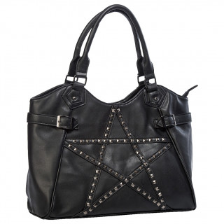 Sac à main gothique à pentacle d'inserts pyramides  - Banned