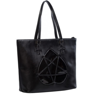 Sac  main gothique  pentagramme coeur  - Banned