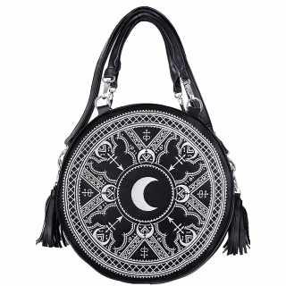 Sac  main gothique rond HENNA WHITE ROUND BAG - Restyle