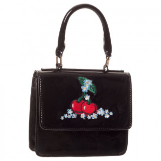 Sac  main noir  cerises "Small Cherry" - Banned