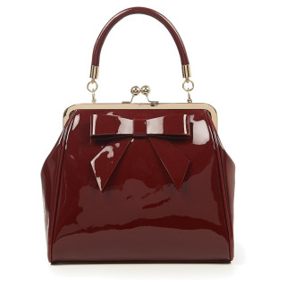 Sac  main similicuir bordeaux "AMERICAN VINTAGE" - Banned