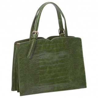 Sac  main vert style peau de reptile - Banned