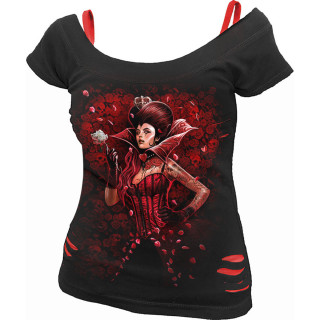 T-shirt débardeur (2en1) à Reine des coeurs