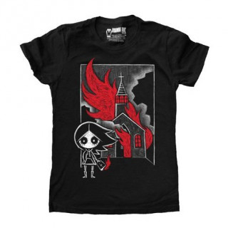 T-shirt femme fillette sataniste "The Prophecy" - Akumu Ink