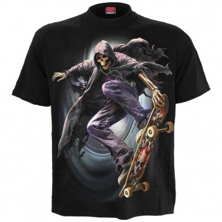 T-shirt homme avec La Mort sur skateboard