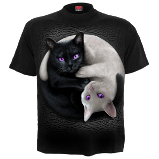 T-shirt homme  chats Yin et Yang