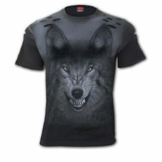 T-shirt homme dchir SHADOW WOLF